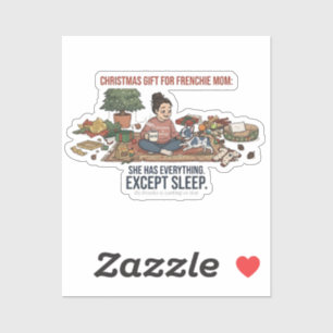 Funny Frenchie Mum Christmas Gift No Sleep Dog Lov