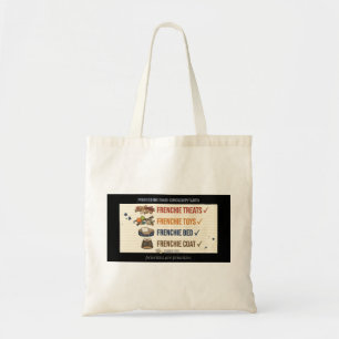 Funny Frenchie Mum Grocery List French Bulldog Hum Tote Bag