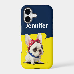 Funny Frenchie Rosie the Riveter Parody