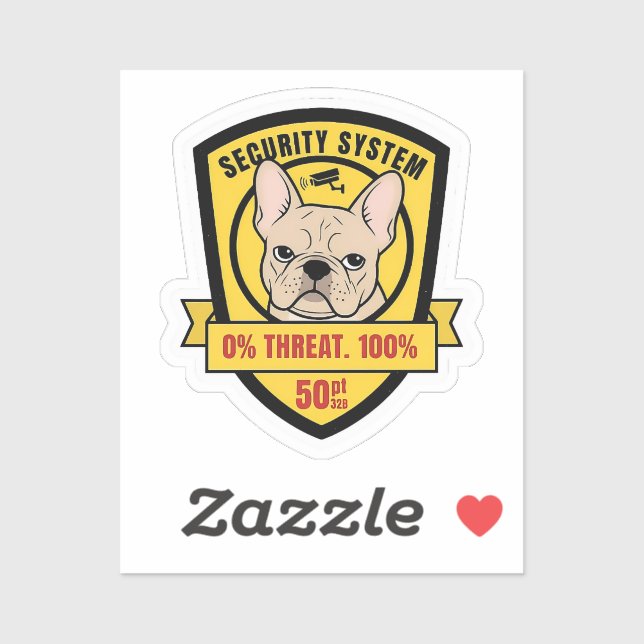 Funny Frenchie Security System Judgment Dog Mom Gi (Sheet)