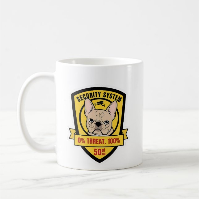 Funny Frenchie Security System Judgment Dog Mom Gi Coffee Mug (Left)