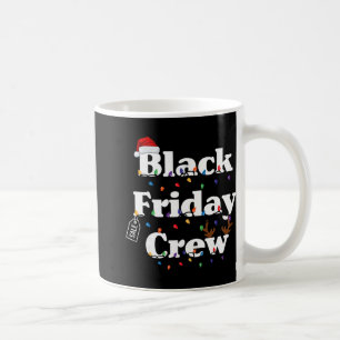 Funny Friday Shopping Crew Christmas Black Shoppin Coffee Mug