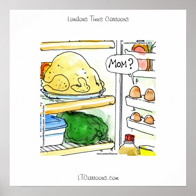 Funny Fridge Chicken Egg Family Poster (Front)