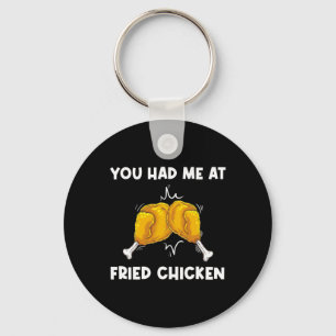 Funny Fried Chicken Gift For Men Women Chicken Buc Key Ring