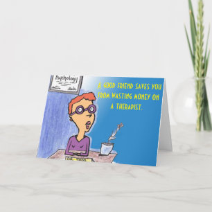 Funny Friend Cartoon Card