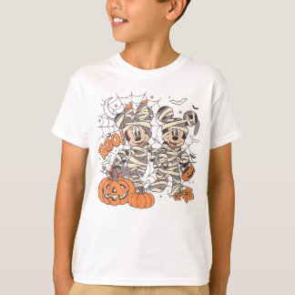 Funny Friends Mouse Halloween Boo Mummy Minnie T-Shirt