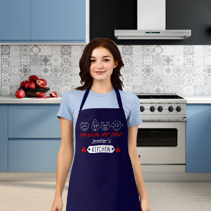 Funny Friends Not Food, Vegan Kitchen Apron