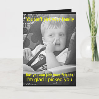 Funny friendship card