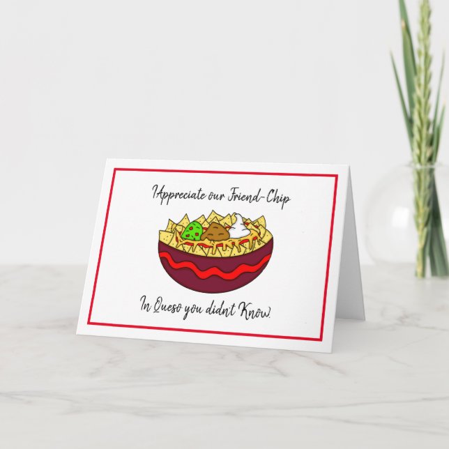 Funny Friendship Card, Food Puns Card (Front)