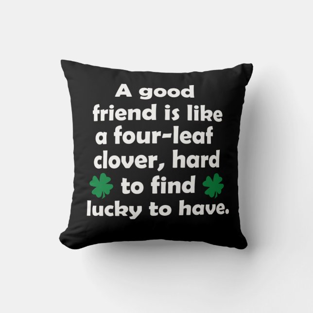 Funny friendship quote cushion (Front)