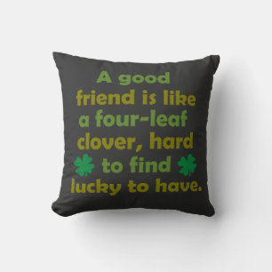 Funny friendship quote cushion