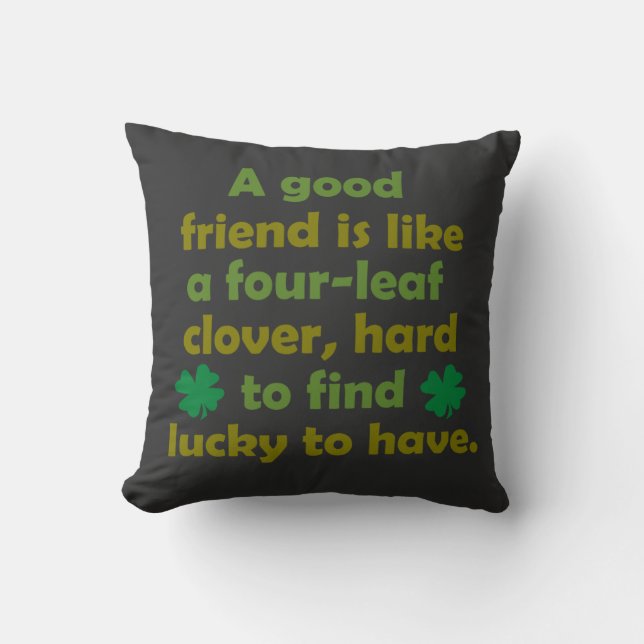 Funny friendship quote cushion (Front)