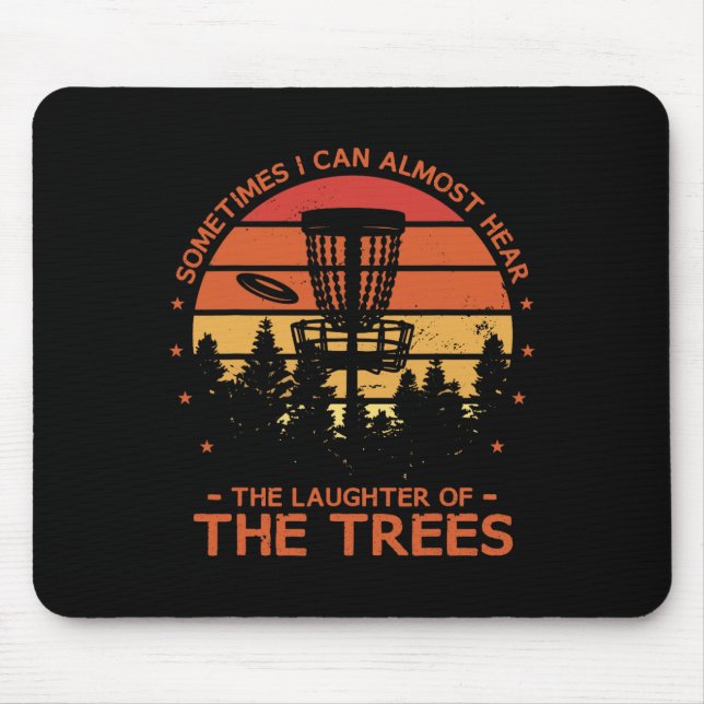 Funny Frisbee Golf Disc Golfer  Mouse Pad (Front)