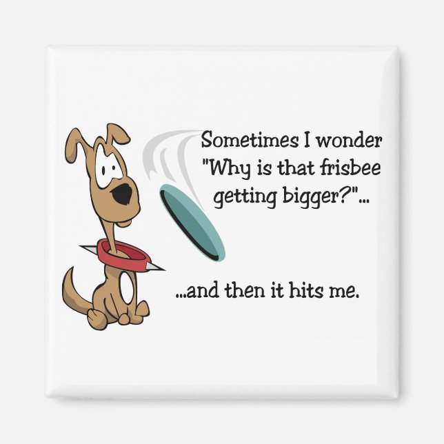 Funny Frisbee magnet (Front)