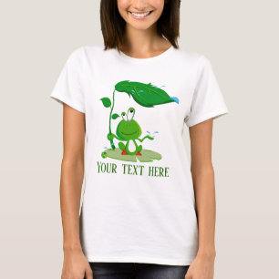 Funny frog add text T-Shirt
