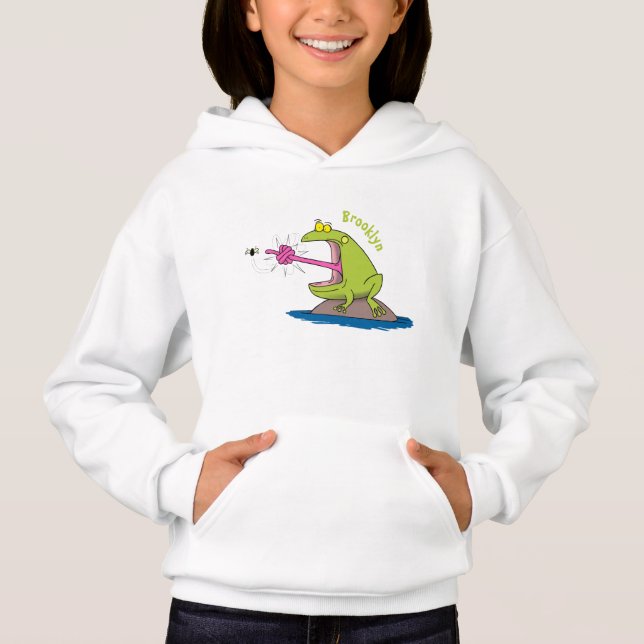 Funny frog and fly cartoon (Front)