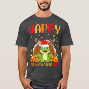 Funny Frog Animal Lover Happy Frog HelloThanksMas T-Shirt