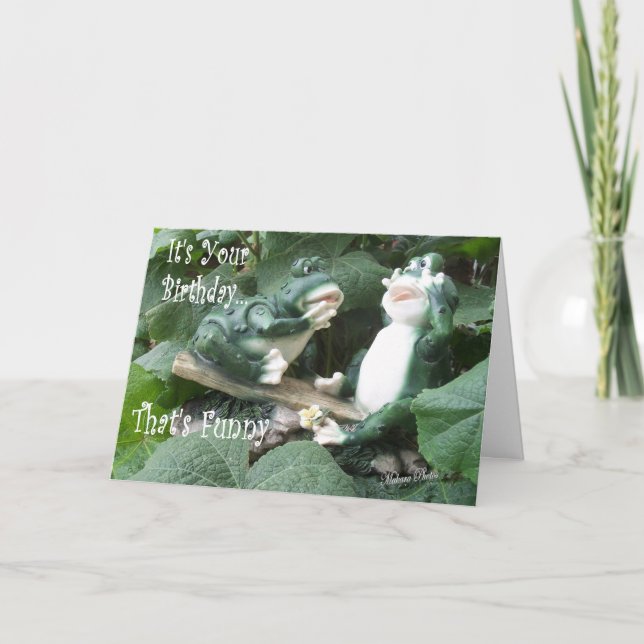 Funny Frog Bday card (Front)