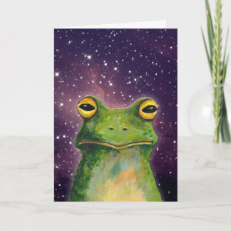 Funny Frog Birthday Card