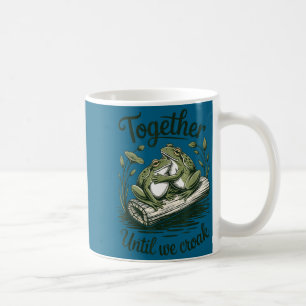 Funny frog bride &amp; groom honeymoon style  coffee mug