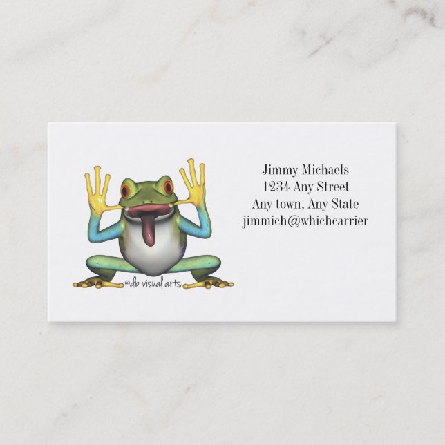 Funny Frog Business card (Front)