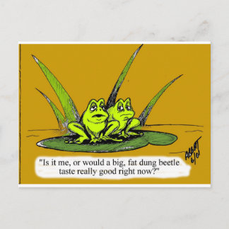 Funny Frog Cartoon Gift! Postcard