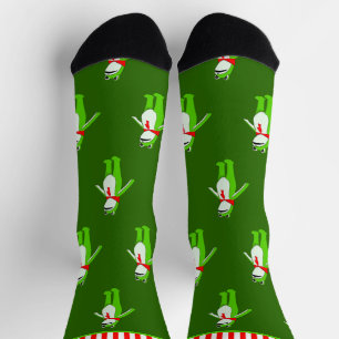 Funny Frog Christmas Holiday Socks