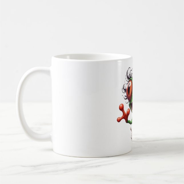 Funny Frog Columbus Day Mug (Left)