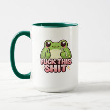 Funny Frog Double Middle Finger