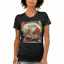 Funny Frog Eating Noodles Japanese Ramen