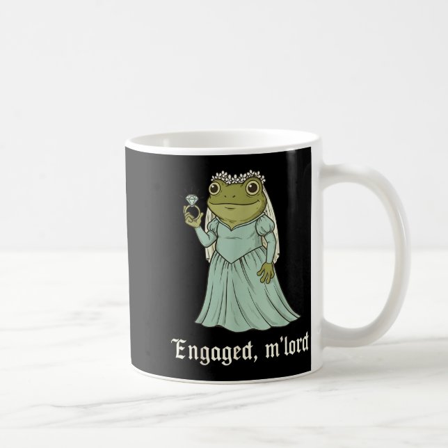 Funny Frog Engagement Matching Couples Tee Snarky  Coffee Mug (Right)