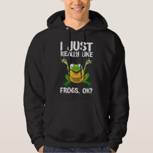 Funny Frog Gift For Men Women Cool Tadpole Frog Lo Hoodie