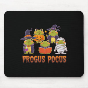 Funny Frog Halloween Costume Witch Spooky Mouse Pad