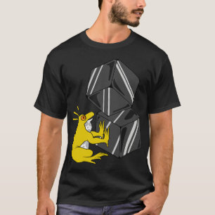 Funny frog is playing with cubes T-Shirt