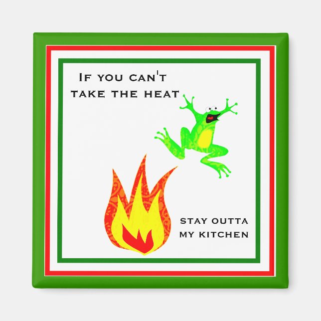 Funny Frog Kitchen Magnet (Front)