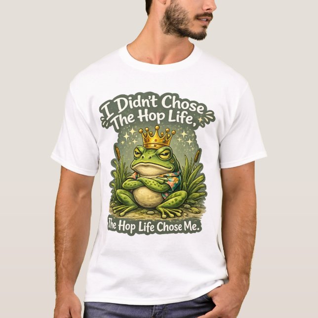 Funny Frog Meme Graphic T-Shirt (Front)