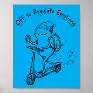 Funny Frog Mental Health Counsellor Off to Regulat Poster
