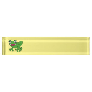Funny frog nameplate