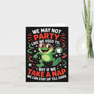 Funny Frog Nap Party For Sleep Lovers And Amphibia Card