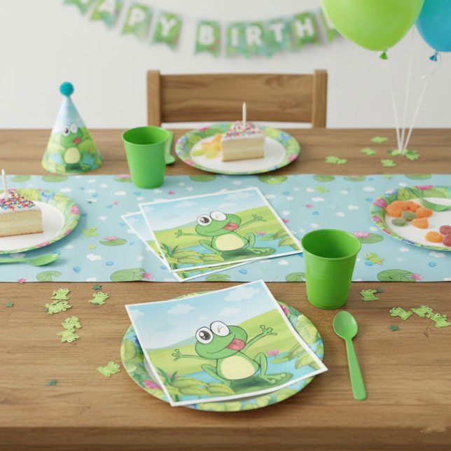 Funny Frog Napkin (Creator Uploaded)