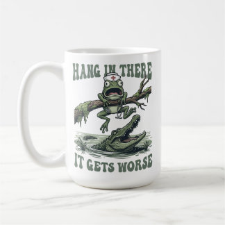 Funny Frog Nurse Meme Hang In There RN Coffee Mug