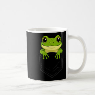 Funny Frog Peeking In Cket Animal Lover Men Women  Coffee Mug