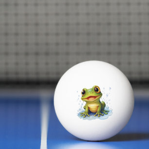 Funny frog ping pong ball