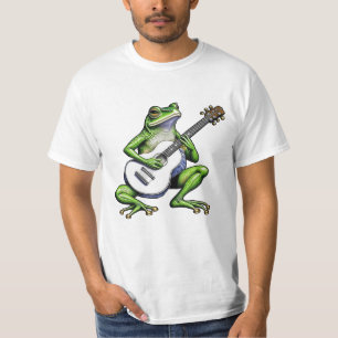 Funny Frog Playing Guitar T-Shirt