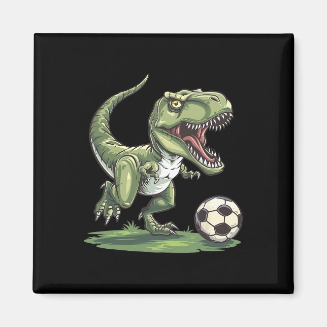 Funny Frog Playing Soccer Graphic Weird Frog  Magnet (Front)