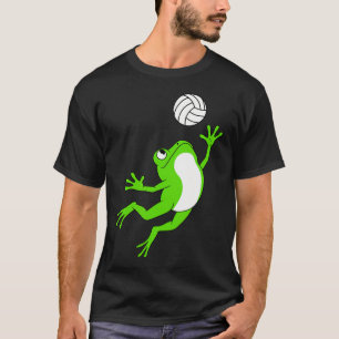 Funny Frog Playing Volleyball T-Shirt