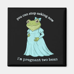 Funny Frog Pregnancy Announcement Mediaeval Pregna Magnet
