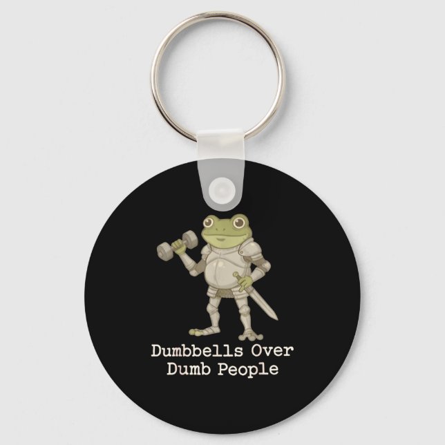 Funny Frog Pregnancy Announcement Medieval Pregnan Key Ring (Front)