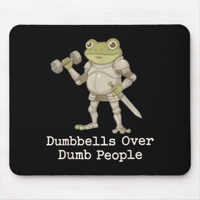 Funny Frog Pregnancy Announcement Medieval Pregnan Mouse Pad (Front)