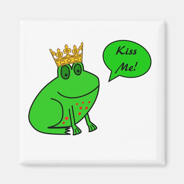 Funny Frog Prince - Animal Fridge Magnets (Front)